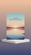 Lakeside mindfulness journal tranquil motif