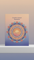 Creative sunset mandalas radiant color palette