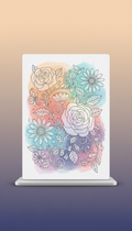 Floral coloring retreat vivid sunset cover